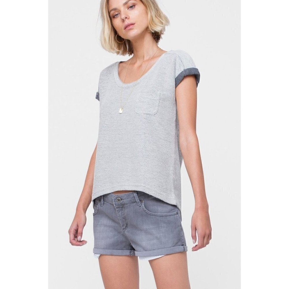💕ANINE BING💕 DENIM SHORTS IN LIGHT GREY